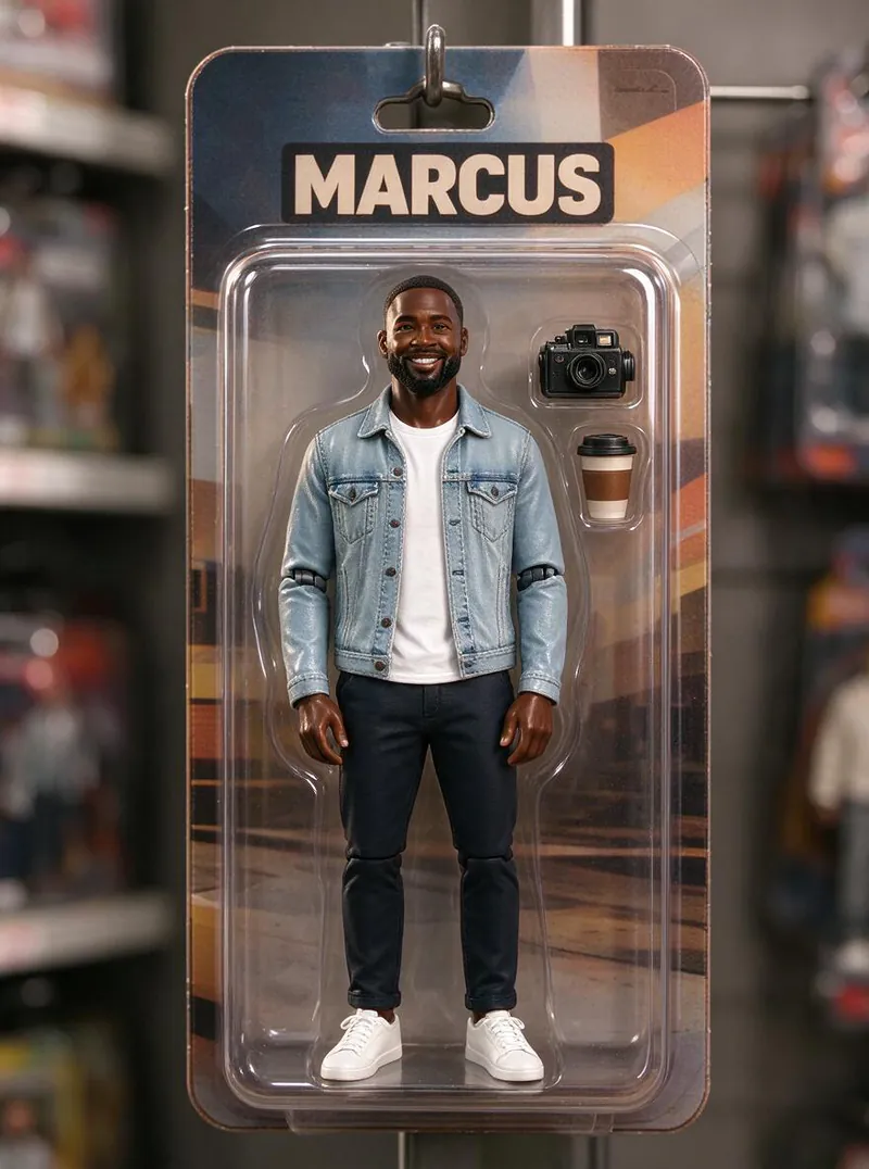 Seedream 5.0 Flash boxed figure of the man in the denim jacket