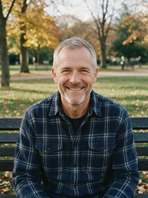 A second, different-looking man from the same description, on a park bench
