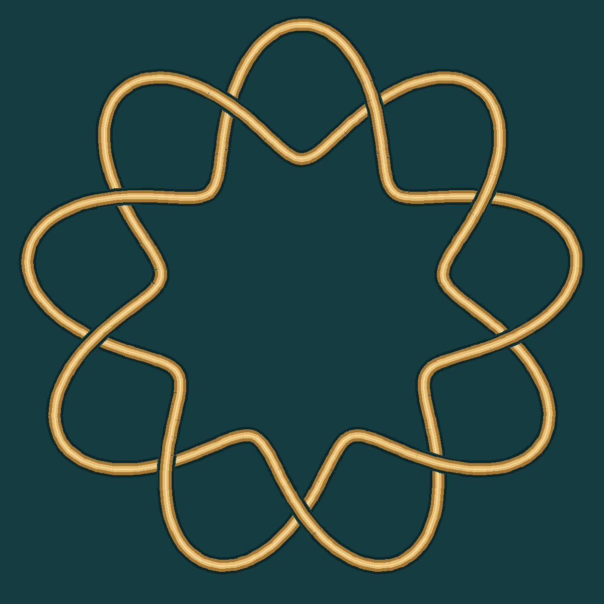 Interlaced Knot Art — original locally built artwork