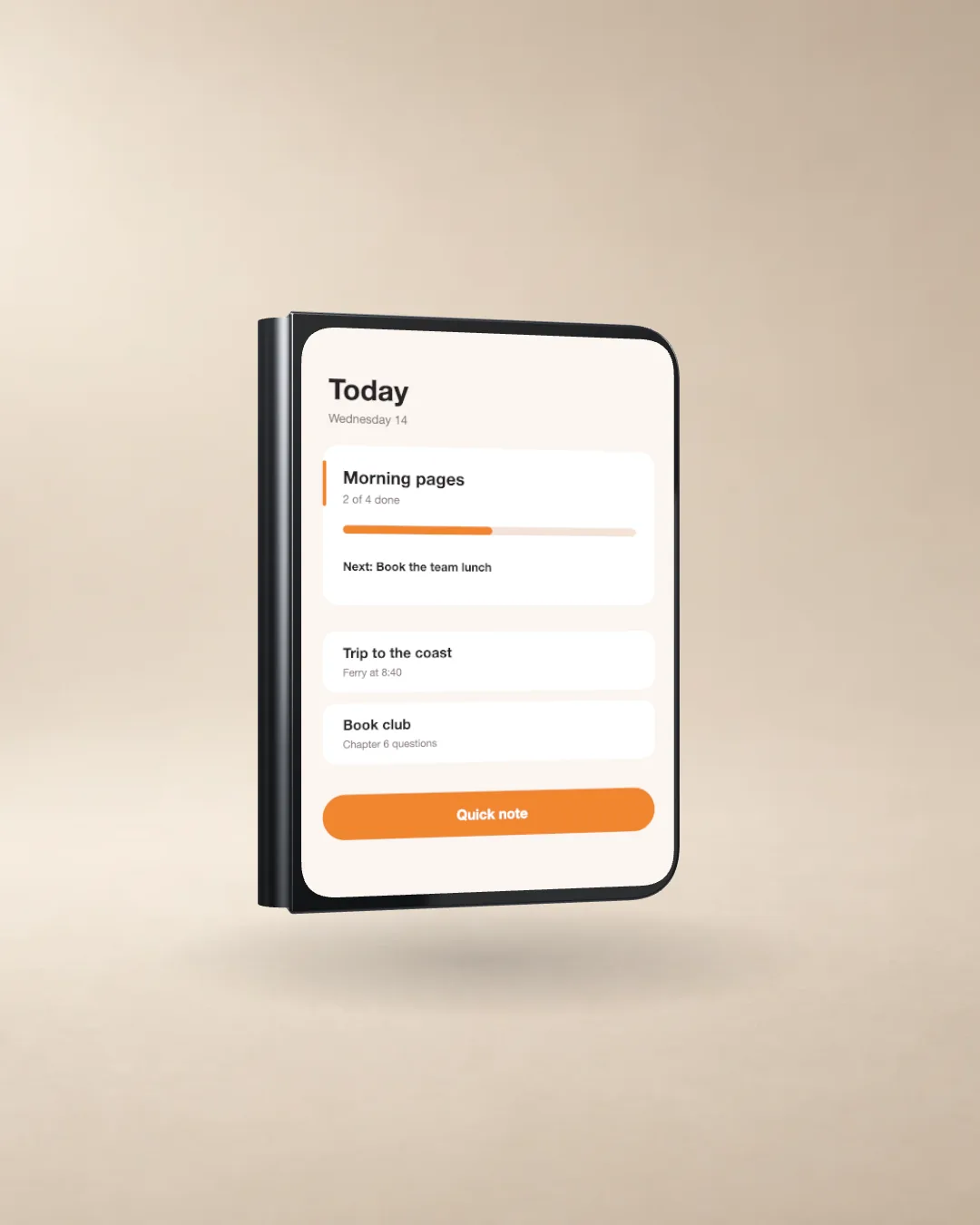 Closed foldable phone, 4:5 portrait still