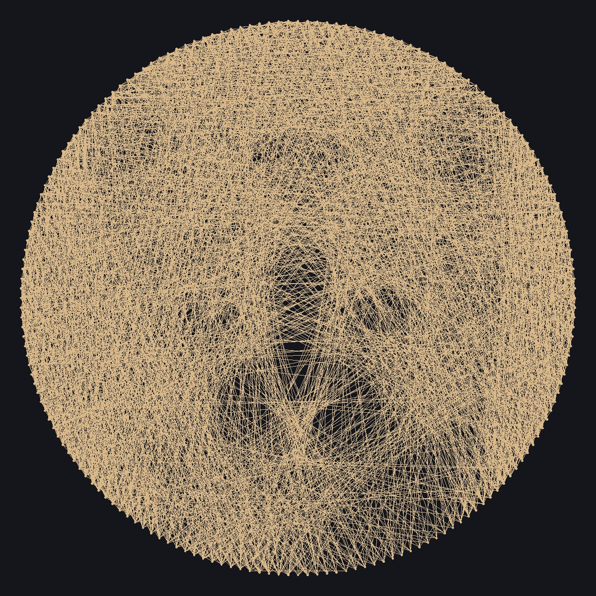 String Art Portrait — original locally built artwork