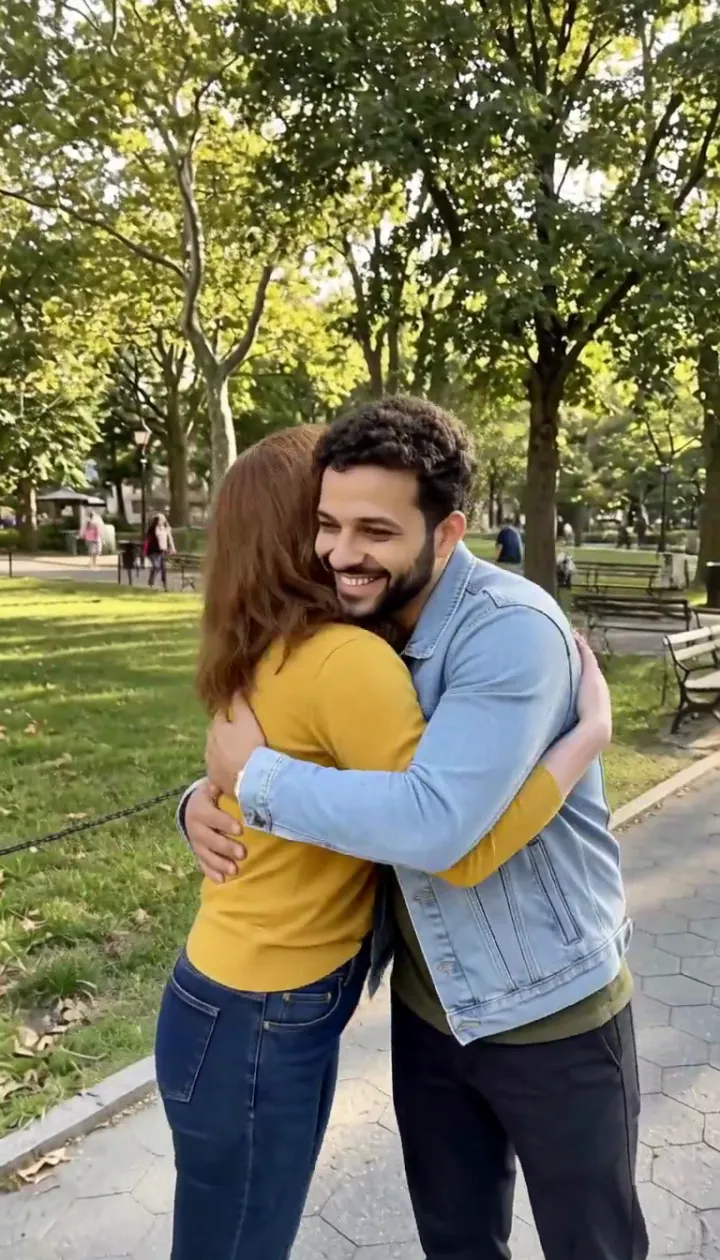 Make two people hug example 1 · Result