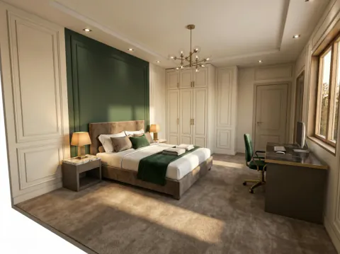 Sketch / 3D · Luxury · Golden hour