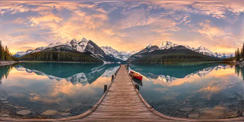 A lake photo turned into a full 360°