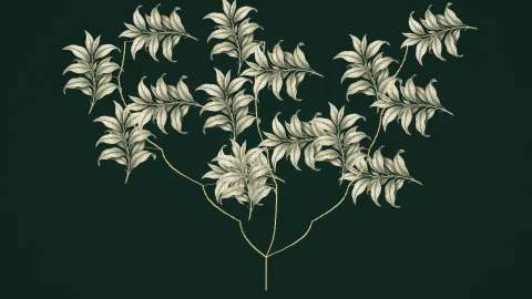 Branching Engraving Growth — original rendered example