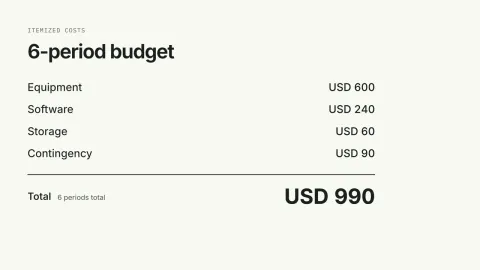 Budget Breakdown Video — original illustrative preview
