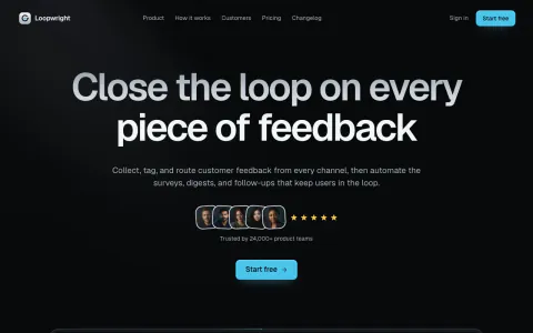 Dark SaaS Landing Page: preview