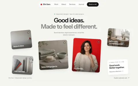 Designer Portfolio Website: preview