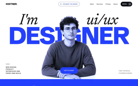 Freelance Designer Website: preview