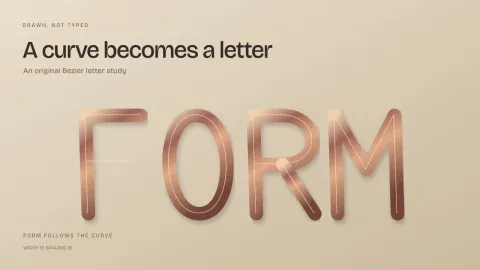 Glyph construction film: lightweight original film preview.