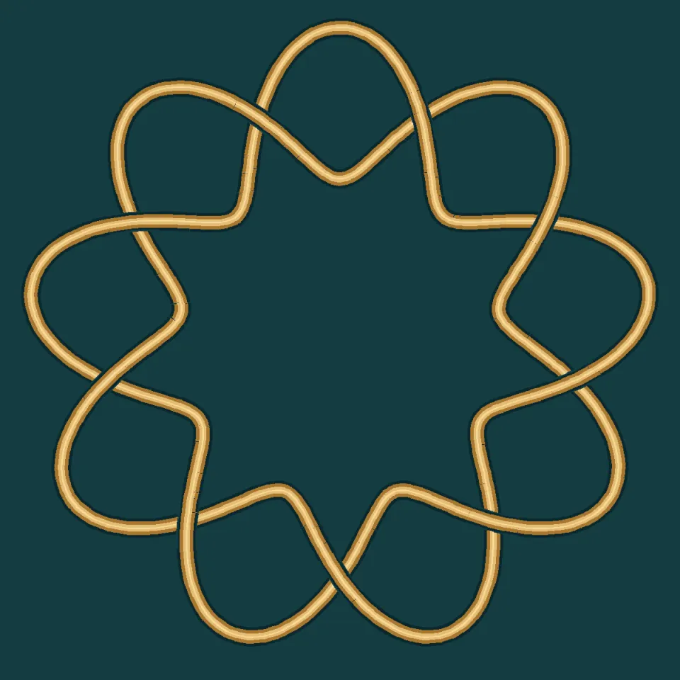 Interlaced Knot Art — original locally built artwork