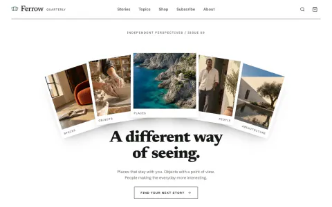 Magazine Website Template: preview