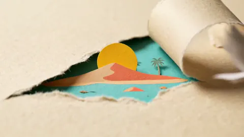 Paper Portal Reveal — original 5-second sample