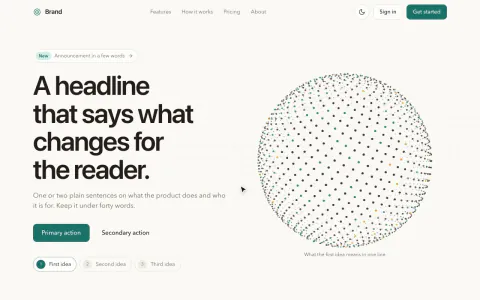 Particle Animation Hero: preview