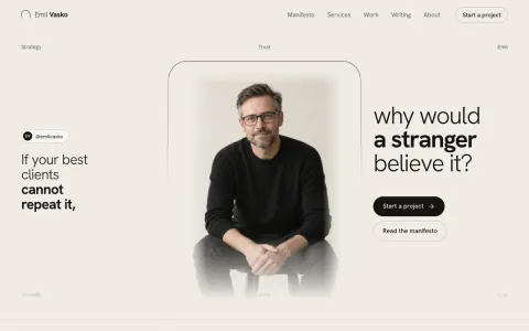 Personal Brand Website: preview
