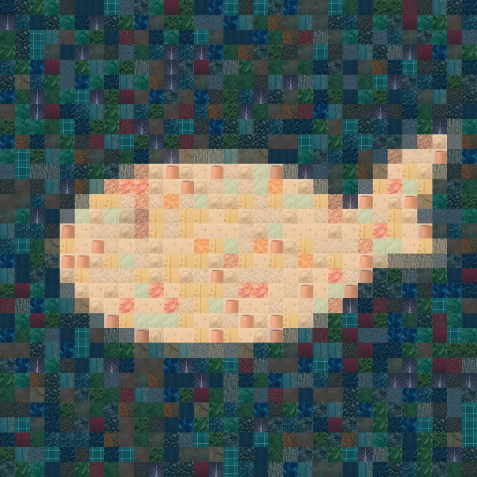 Photo Mosaic Memory Poster — original locally built artwork