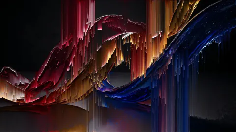 Pixel Sort Ribbon Film — original rendered example