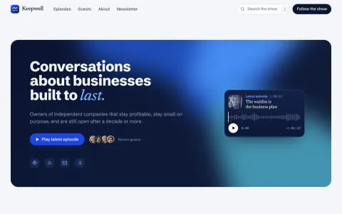 Podcast Website Template: preview