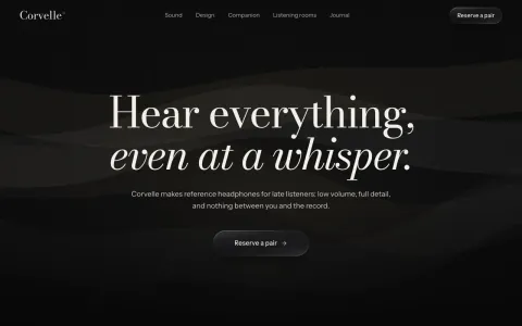 Cinematic Product Launch Page: preview