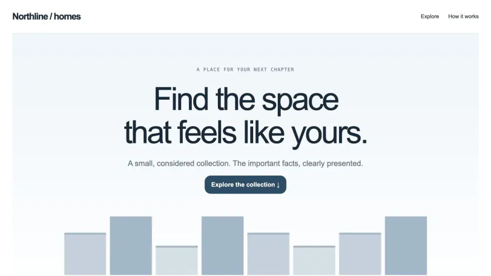 Real Estate Website Template: original interactive template preview
