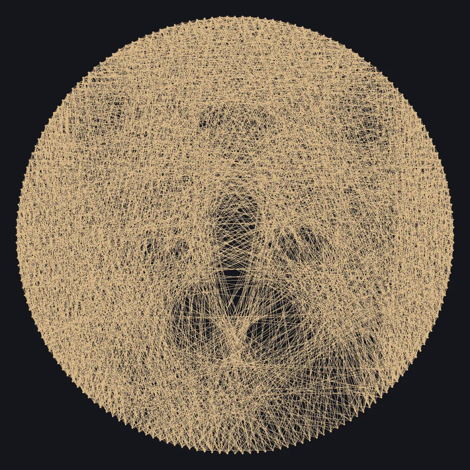 String Art Portrait — original locally built artwork