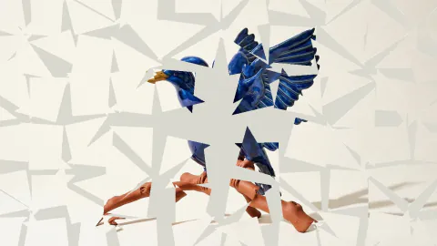 Triangular Photo Shatter — original rendered example